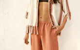 Linen Gauze Girona Trousers - Women's Special Prices Clothing | 