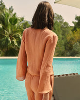 Linen Gauze Santander Top - Women's Special Prices Clothing | 