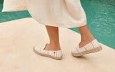 Woven Canvas Espadrilles - Women's Shoes | 