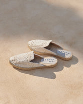 Cotton Crochet Mules - Women's Mules | 