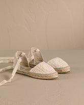 Cotton Crochet Flat Valenciana Espadrilles - Women's Espadrilles | 