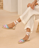 Raffia Jute Mix Flat Valenciana Espadrilles - Women's Special Prices | 