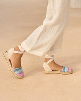 Raffia Jute Mix Flat Valenciana Espadrilles - Women's Special Prices | 