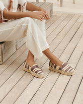 Raffia Stripes Double Sole Espadrilles - Women's Espadrilles | 