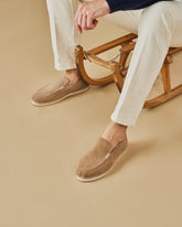 Suede With Faux Fur Loafers Espadrilles - Men's Shoes | 