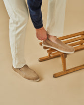 Suede With Faux Fur Loafers Espadrilles - Men's Shoes | 