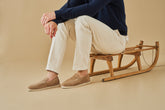 Suede With Faux Fur Loafers Espadrilles - Men's Shoes | 