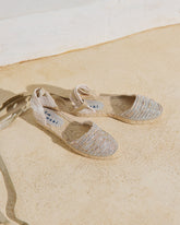 Lurex Cotton Blend Flat Valenciana Espadrilles - Women's Espadrilles | 