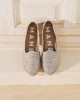 Lurex Cotton Blend Venetian Slippers - Women's Ballet Flat & Slippers | 