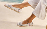 Cotton Jaquard Venetian Slippers - Women's Ballet Flat & Slippers | 