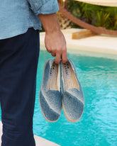 Distressed Woven Cotton Espadrilles - Men's Shoes | 