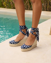 Silk Wedge Espadrilles - Women's Wedges | 