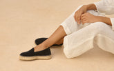 Suede Double Sole Espadrilles - Women's Shoes | 