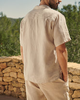 Washed Linen Havana Camp-Collar Shirt - Men's Special Prices | 