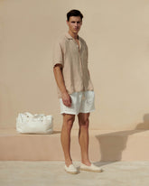 Washed Linen Malibu Shorts - Men's Pants | 