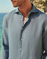 Washed Linen Posillipo Shirt - Men's Clothing | 