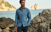 Washed Linen Panama Shirt - Men's Shirt | 