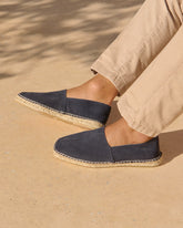 Suede Squared Toe Espadrilles - Men's Espadrilles | 