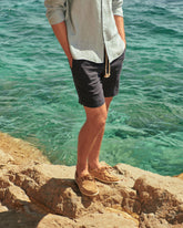 Washed Linen Malibu Shorts - Men's Pants | 