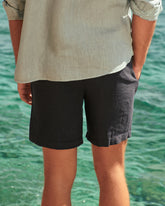 Washed Linen Malibu Shorts - Men's Pants | 
