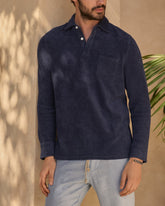 Organic Terry Cotton Antonello Polo Shirt - Men's Special Prices Clothing | 