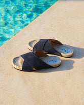 Suede Crossed Bands Sandals - Men's Sandals | 