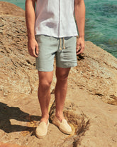 Washed Linen Malibu Shorts - Men's Pants | 