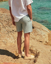 Washed Linen Malibu Shorts - Men's Pants | 