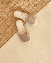 Suede Double Sole Slides - Women's Sandals | 