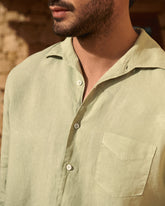 Washed Linen Panama Shirt - Men's Clothing | 