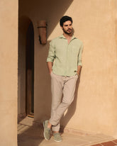 Ultra-Light Cotton Venice Trousers - Men's Special Prices | 