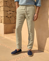 Washed Linen Venice Trousers - Men's Pants | 