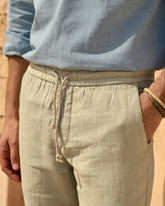 Washed Linen Venice Trousers - Men's Pants | 
