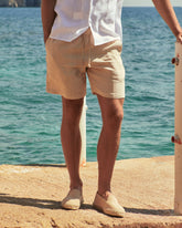 Washed Linen Malibu Shorts - Men's Pants | 