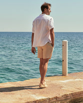 Washed Linen Malibu Shorts - Men's Pants | 