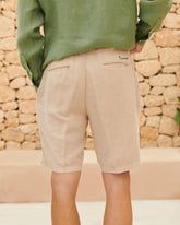 Washed Linen Positano Shorts - Men's Pants | 