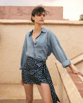 Printed Silk Lipso Skirt | 