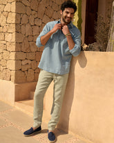 Washed Linen Venice Trousers - Men's Pants | 