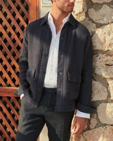 Woven Linen Sahara Linen Jacket - Men's Jackets | 