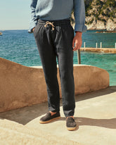 Woven Linen Santa Barbara Trousers - Men's Pants | 