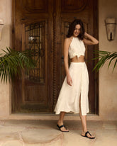 Linen Cordoba Skirt - Women's Special Prices Clothing | 