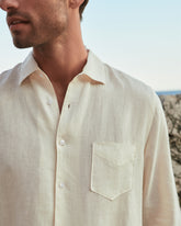 Washed Linen Panama Shirt - Men's Clothing | 