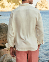 Washed Linen Panama Shirt - Men's Clothing | 