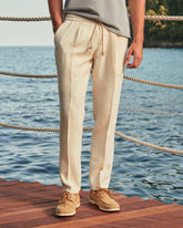 Woven Linen Santa Barbara Trousers - Men's Pants | 