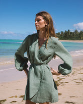 Linen Caracas Dress - Women's Special Prices Clothing | 