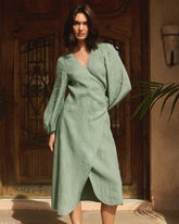 Linen Galapagos Dress - Women's Special Prices Clothing | 