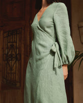 Linen Galapagos Dress - Women's Special Prices Clothing | 