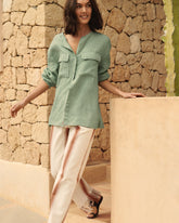 Linen Valparaiso Shirt - Women's Special Prices Clothing | 