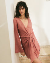 Linen Tarifa Dress - L23EH - Terracotta | 