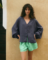 Linen Monterey Shirt - Women's Top & Shirts | 